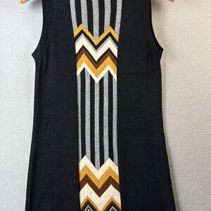 Missoni Target Sweater‎ Dress Women's Size Small Zig Zag Preppy Patchwork Luxury